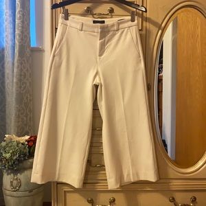Banana Republic Off-White Cropped Pants